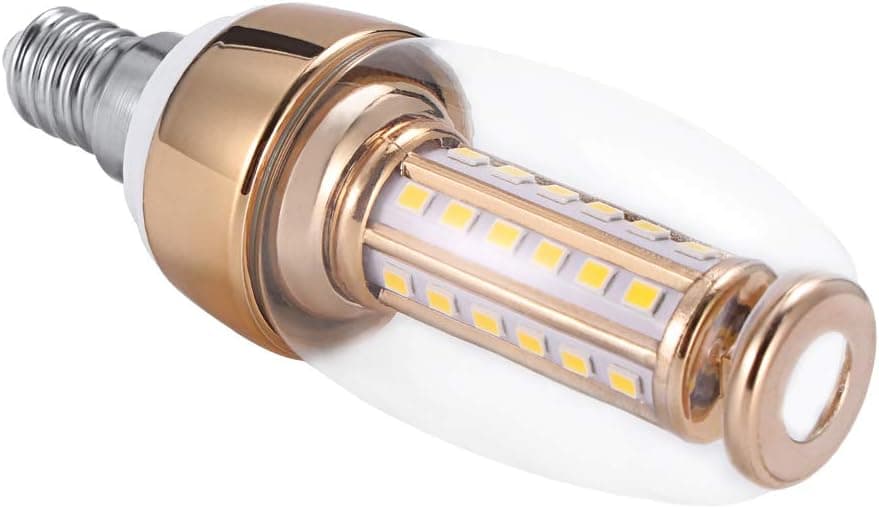 LED Light Bulb 12W| Replacement Base Corn Lights for Ceiling Fan Light Chandeliers Table Lamps Cabinet Lighting| 3000K E12 Warm Light