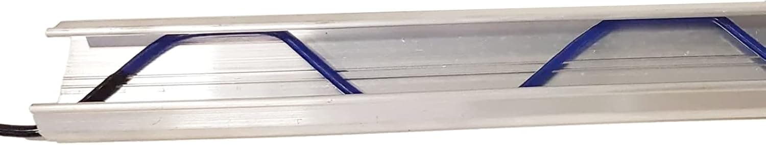 GRELWT 2M Lengths Greenhouse Plastic Coating W-Wire and Aluminium Fixing Rail Securing, Poly Spring Wire and Channel Bundle(10)