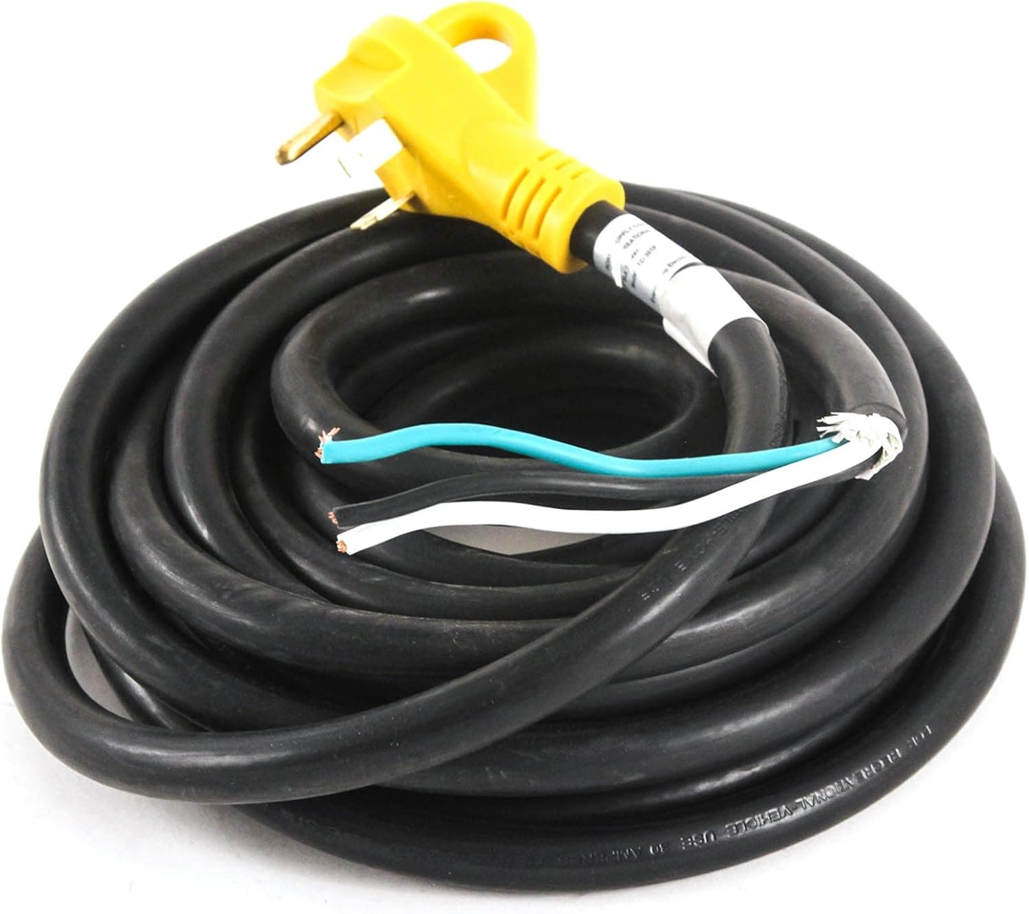 30 Amp 30 Foot ft RV Trailer Truck Power Cord Replacement Loose End Life Line