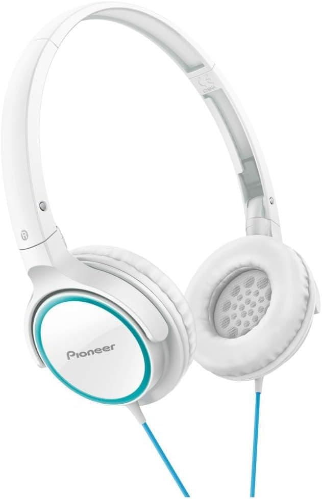 PIONEER Fully Enclosed Dynamic Headphones SE-MJ512-GW (Turquoise & White)