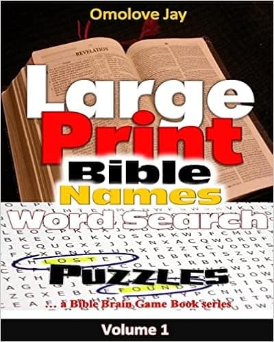 Large Print Bible Names Word Search Puzzles: The Bible Names Word Finds - Bible Word Search Puzzles For Adults and Kids! (Bible Brain Game series…) (Volume 1)