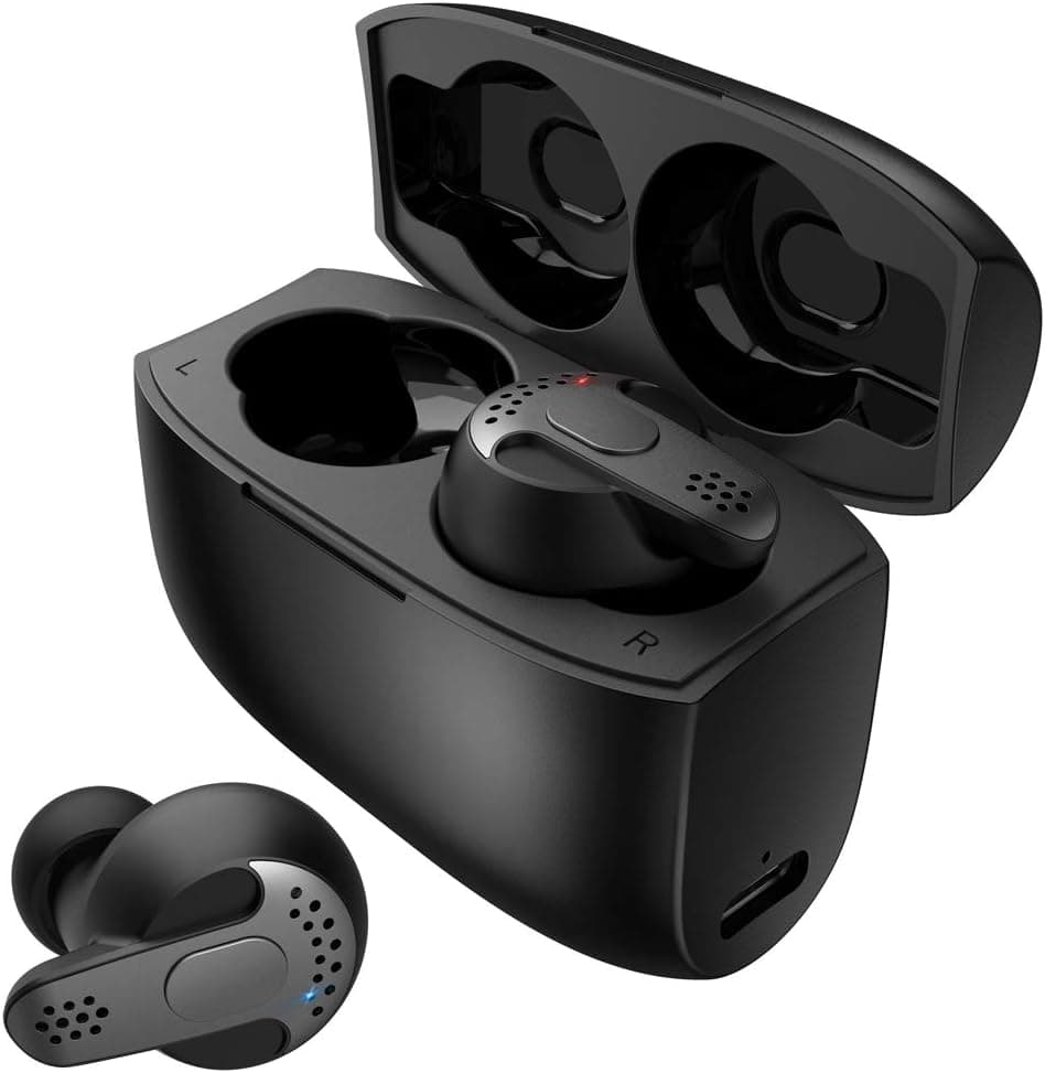 Wireless Earbuds, EURPMASK Future True Gym Sport Noise Cancelling TWS Wireless Bluetooth 5.0 Earbuds with Deep HD Bass Stereo Sound, Portable Charging Case, Built-in Mic (G5)