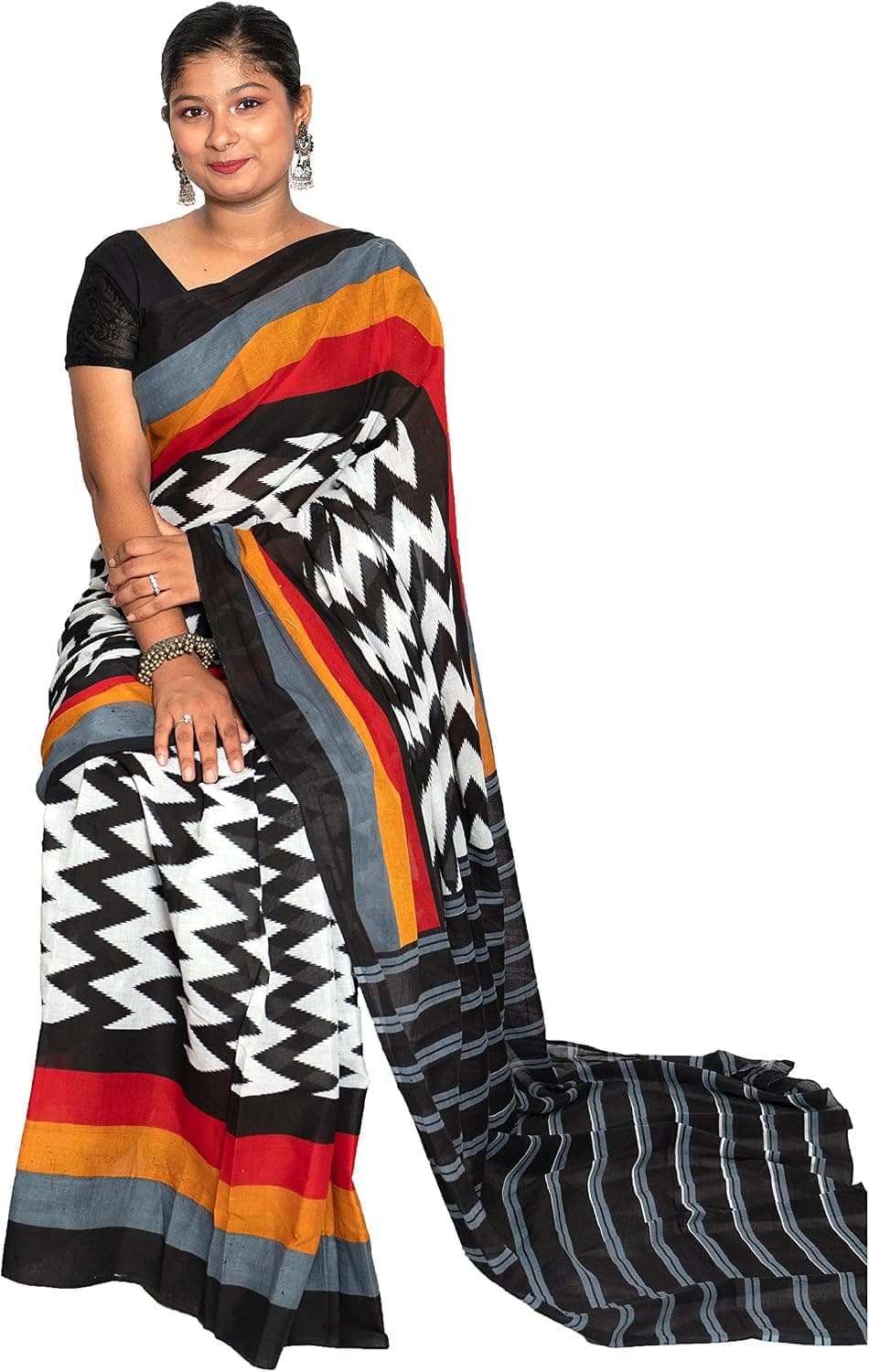 Women Fall and Edging Done Pure Mul Cotton Sarees with unstitched blouse (Crimson Red)