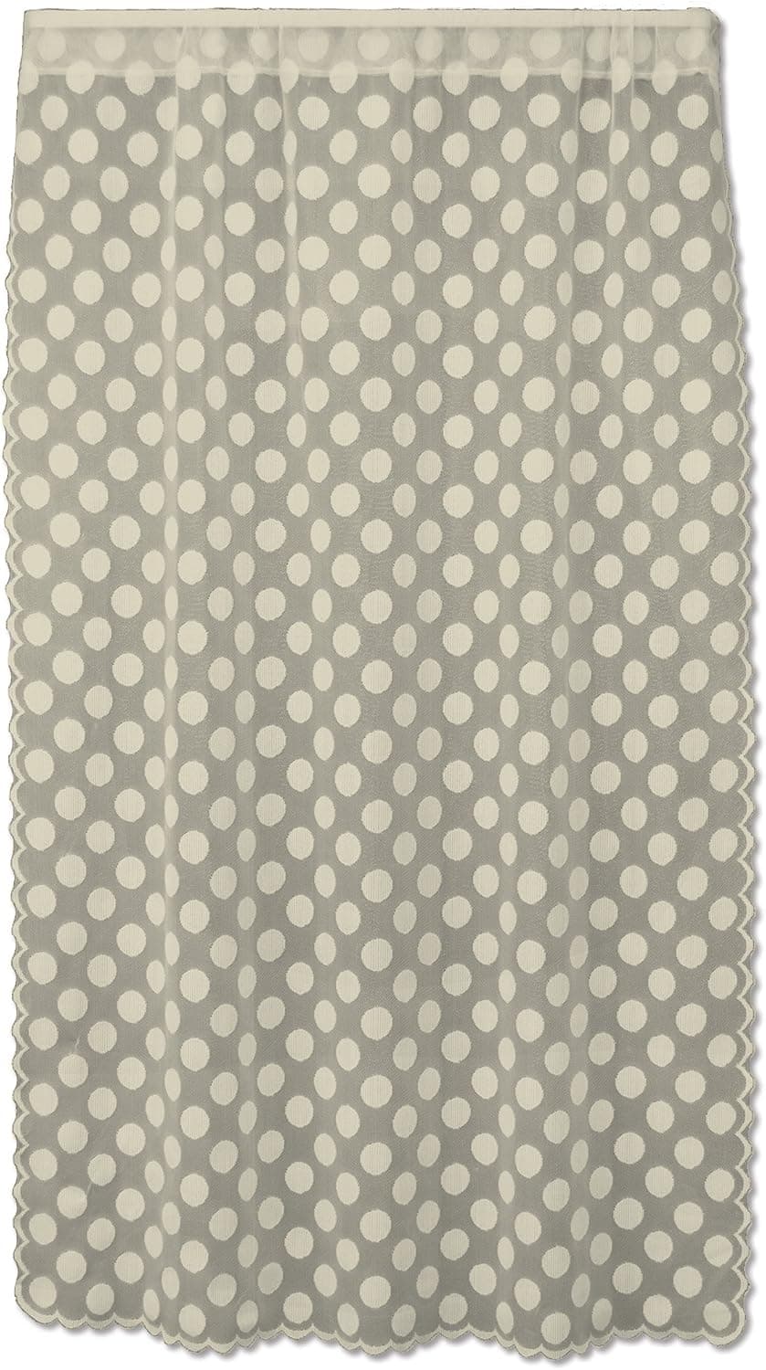 Heritage Lace Polka Dot Cafe Panel, 42 by 84-Inch