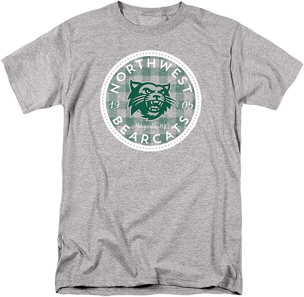 Northwest Missouri State University Official Plaid Badge Unisex Adult T Shirt