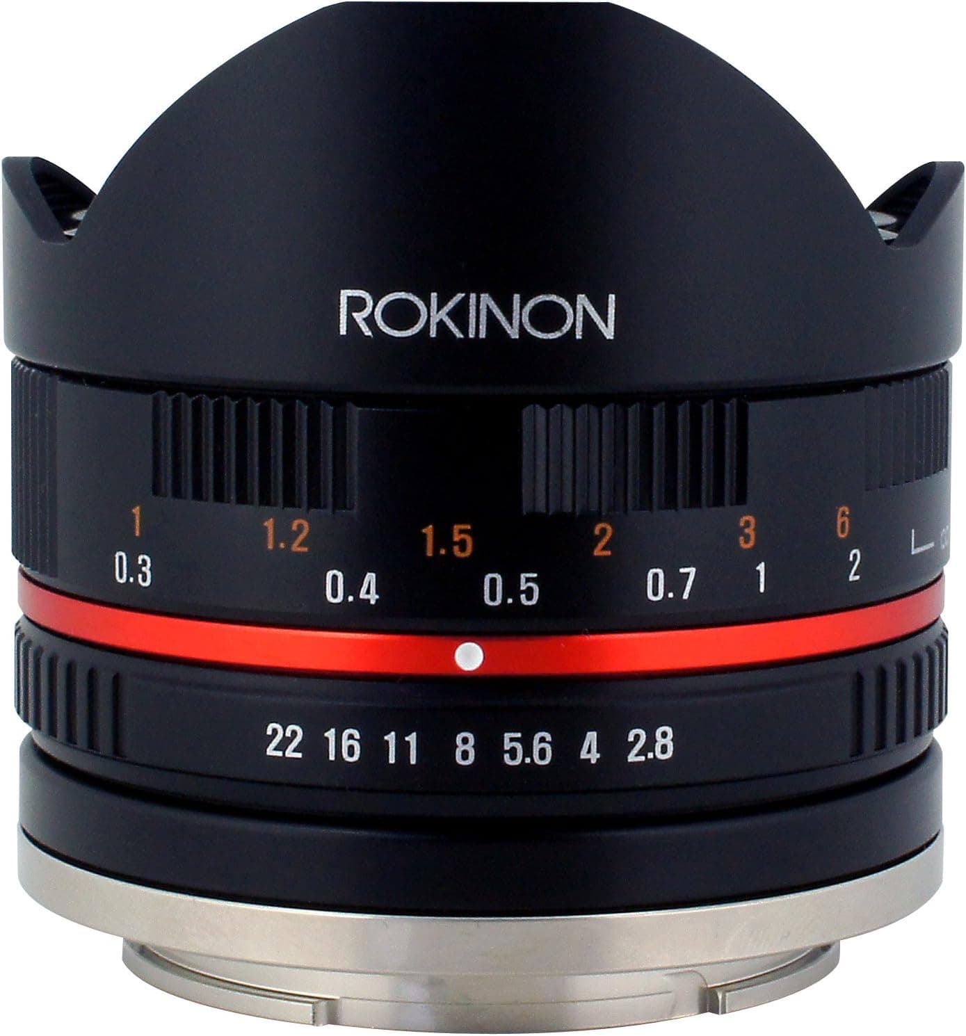 Rokinon 8mm F2.8 UMC Fisheye II (Black) Fixed Lens for Sony E-Mount (NEX) Cameras (RK8MBK28-E)