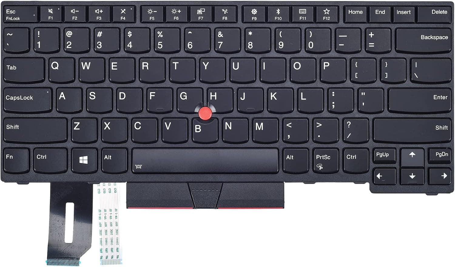 Replacement Backlit Keyboard for Lenovo Thinkpad T480S T490 E480 E490 E495 & Thinkpad L390 L380 L480 Series Laptop US Layout P/N: 01YP280 01YP360 01YP440 SN20P33310