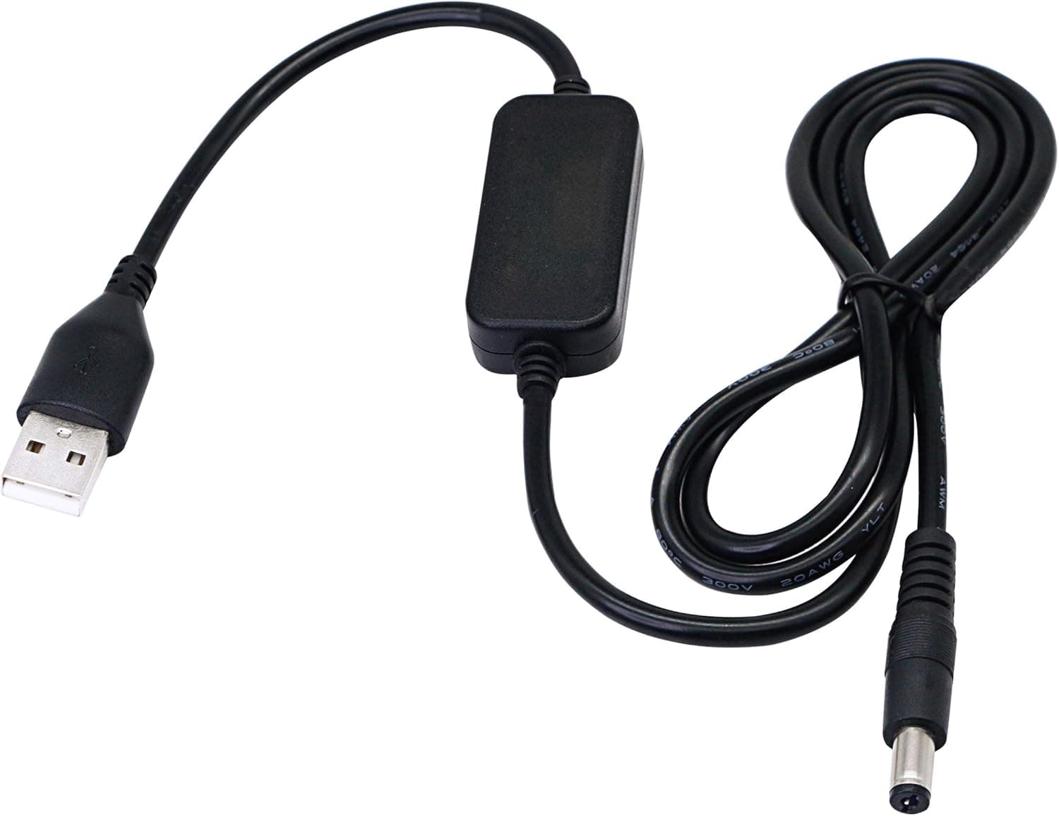 SinLoon 3.28ft USB 5V to DC 12V Converter Step Up Voltage Converter Power Cable,for Camera, Desk lamp, Speakers, Blue Tooth Headset, and Other 5V Devices.(5.5 x 2.1mm)