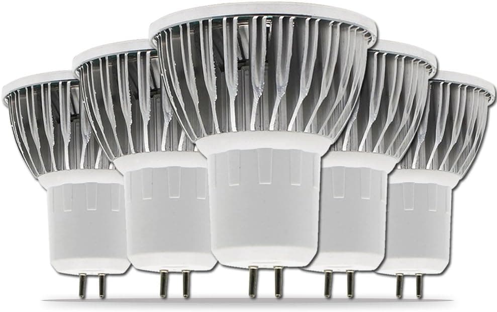 5Pack 5W MR16 LED Bulbs, Warm White, 400lm, AC85-265V, 40W Halogen Bulbs Equivalent