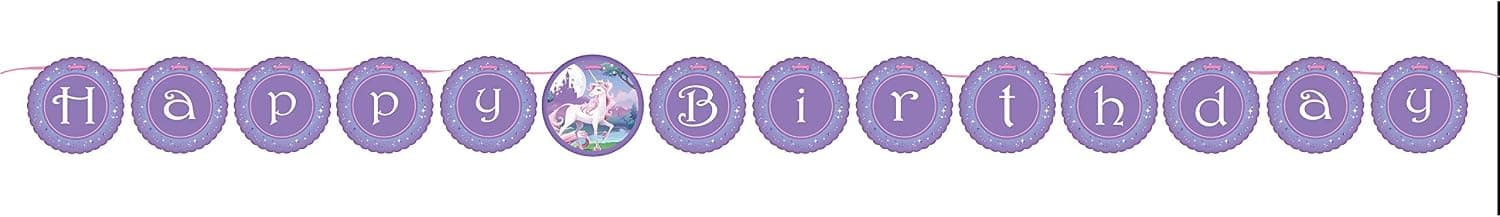 Creative Converting 295603 Unicorn Fantasy 6.5' Ribbon Banner Party Supplies, One Size, Multicolor