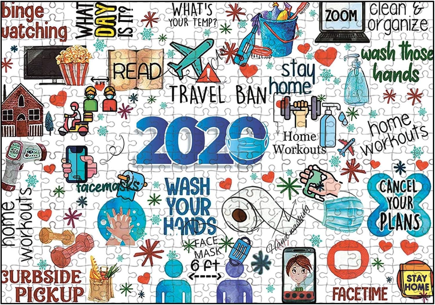 Kovaky Puzzles for Adults 1000 Piece 2020-2021 Puzzle Game Interesting Toys Personalized Gift Jigsaw Puzzles