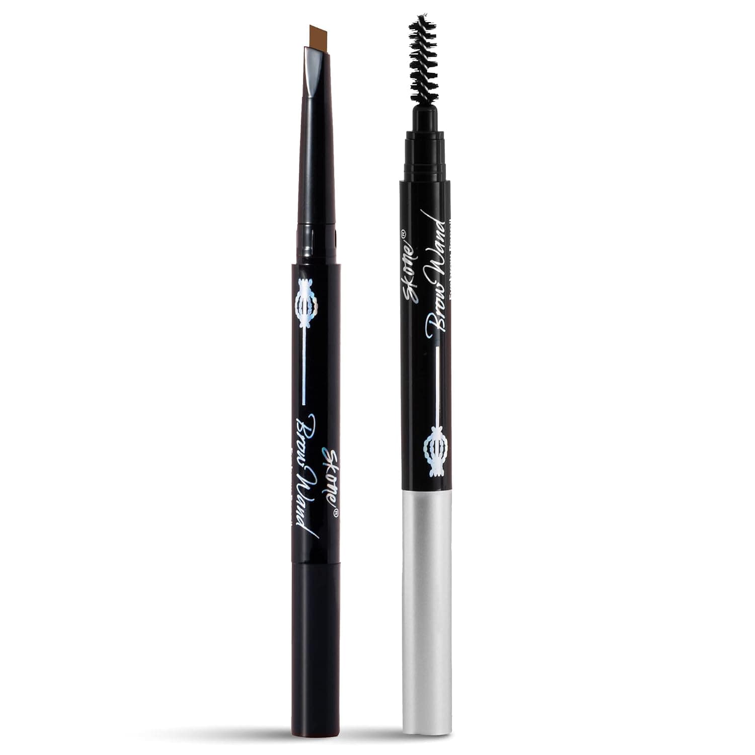 Skone Cosmetics Brow Wand Eyebrow Pencil - Retractable Brow Pencil with Brush - Long Lasting, Waterproof Eyebrow Makeup Pencil Liner for Sleek Eyebrows - Eye Brow Definer - Peanut Butter for Blondes