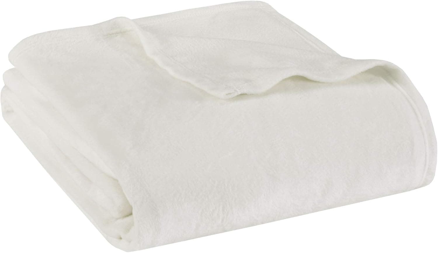 True North by Sleep Philosophy Liquid Velvet Luxury Fleece Blanket Ivory 66*90 Twin Size Premium Soft Cozy Lightweight Fleece For Bed, Coach or Sofa