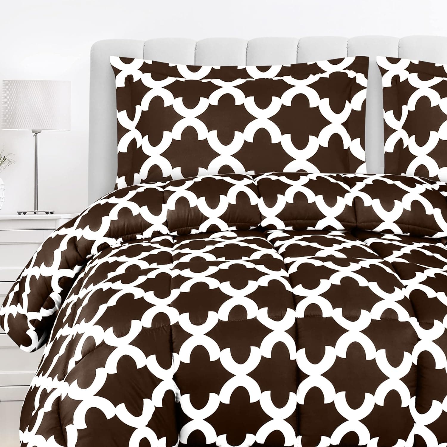 Utopia Bedding Queen Comforter Set (Chocolate/Brown) with 2 Pillow Shams - Bedding Comforter Sets - Down Alternative Comforter - Soft and Comfortable - Machine Washable