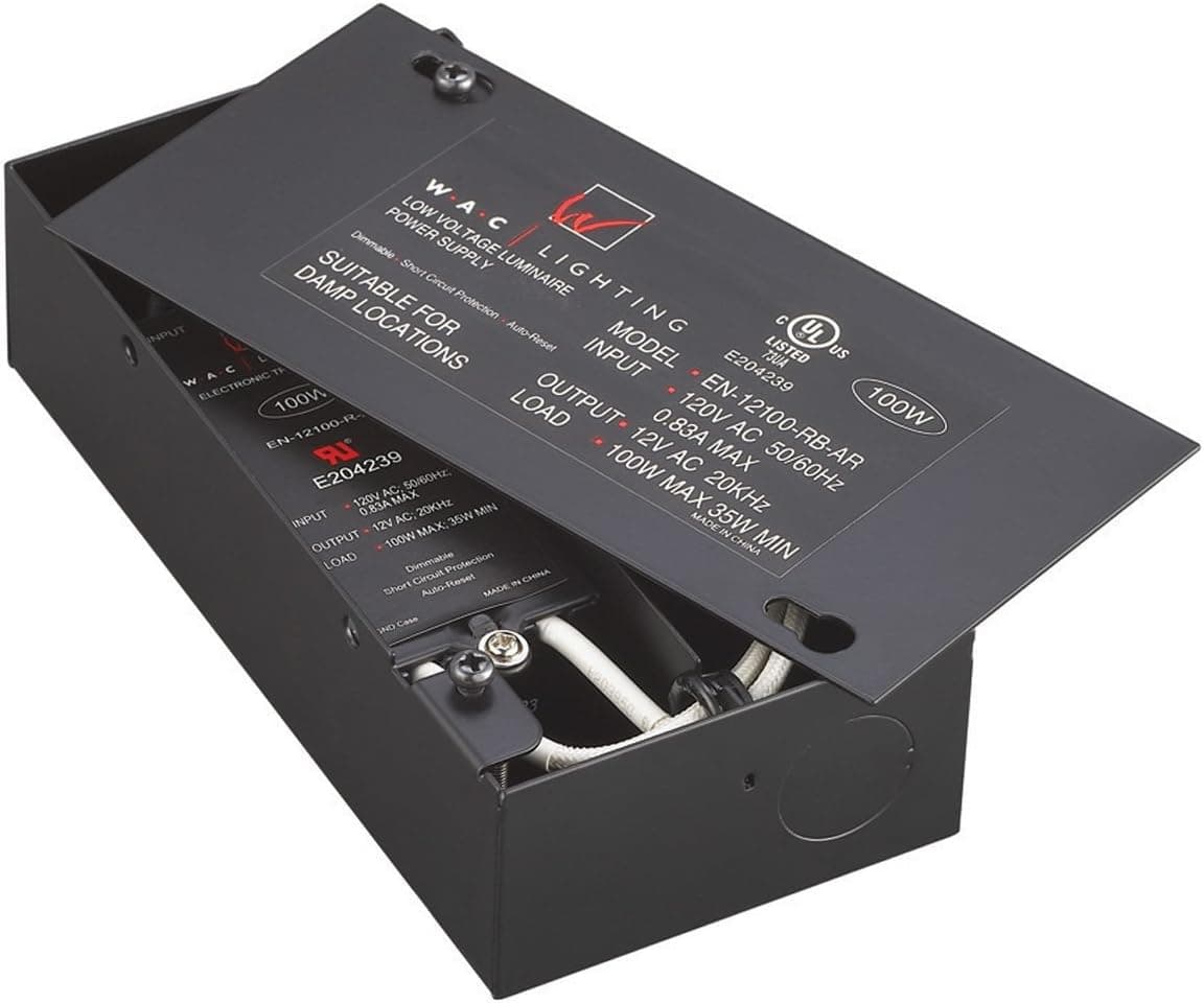 WAC Lighting EN12100RBAR 120-12 V 100 W Electronic Transformer, 100 Watts