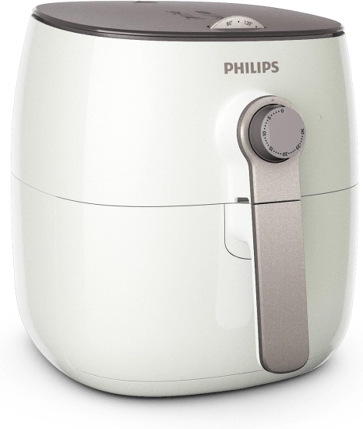 Philips TurboStar Technology Airfryer, Analog Interface, White - 1.8lb/2.75qt-HD9621/26