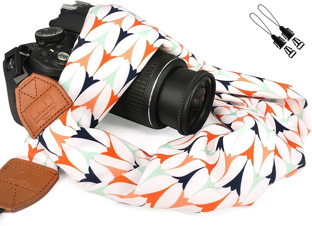 Elvam Universal Men and Women Scarf Camera Strap Belt Compatible with DSLR, SLR, Instant,Digital Camera - (Watercolor)