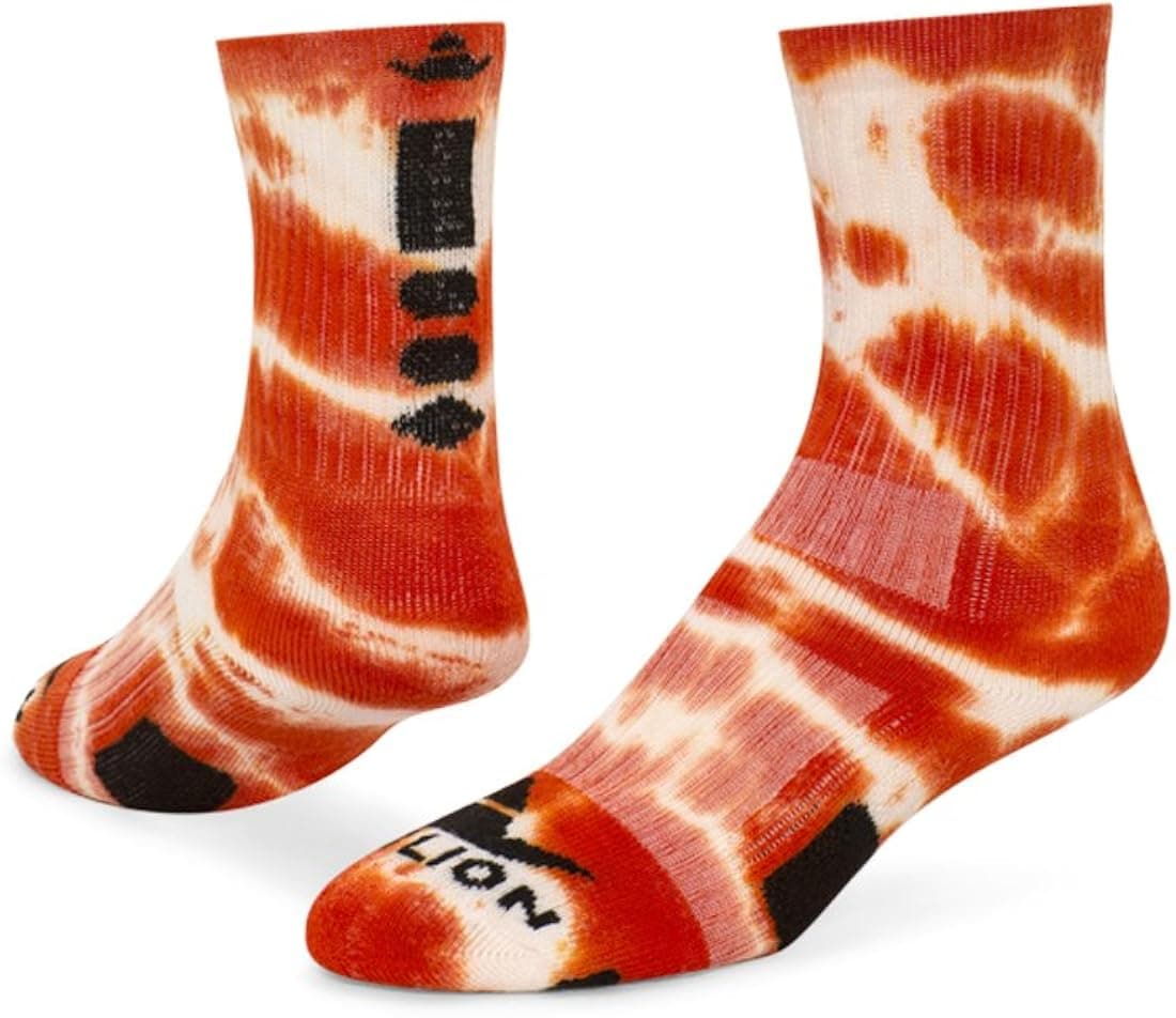 Red Lion Maxim Crew Sock (Orange Tie Dyed - Medium)