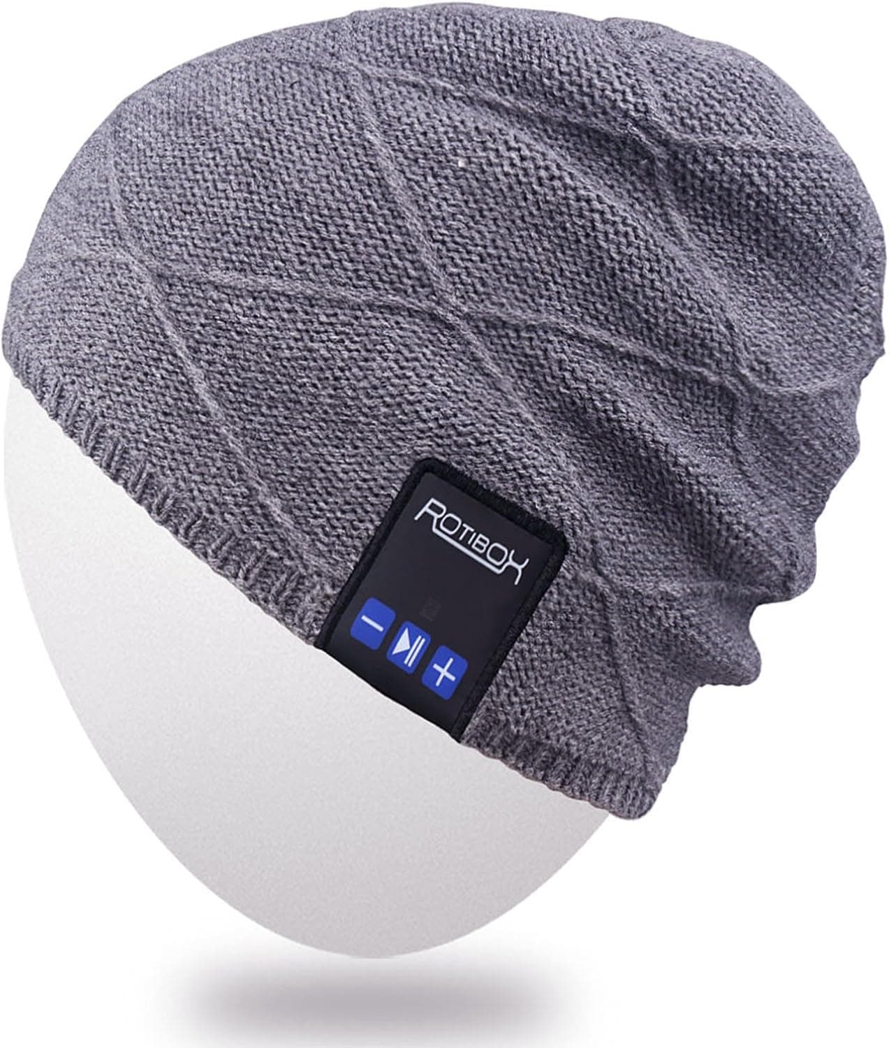 Rotibox Bluetooth Beanie Hat Wireless Headphone for Outdoor Sports Xmas Gifts