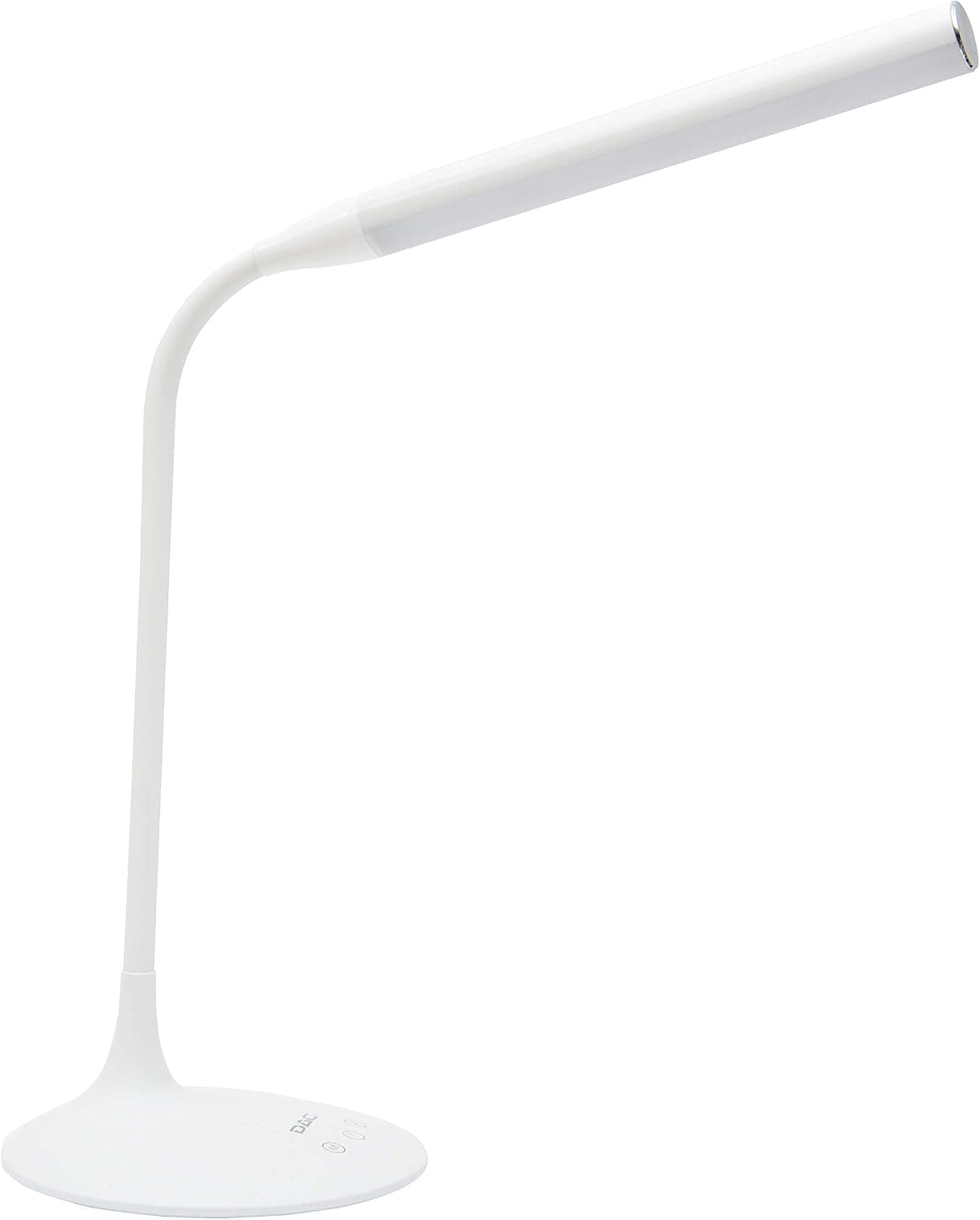 DAC LED Desk Lamp, Eye Care Table Lamp, 360 Degree Flexible Gooseneck, Continuously Dimmable, 3 Color Modes, Touch-Sensitive Control Panel, 40-Minute Auto Shut-Off Timer, White, 6W