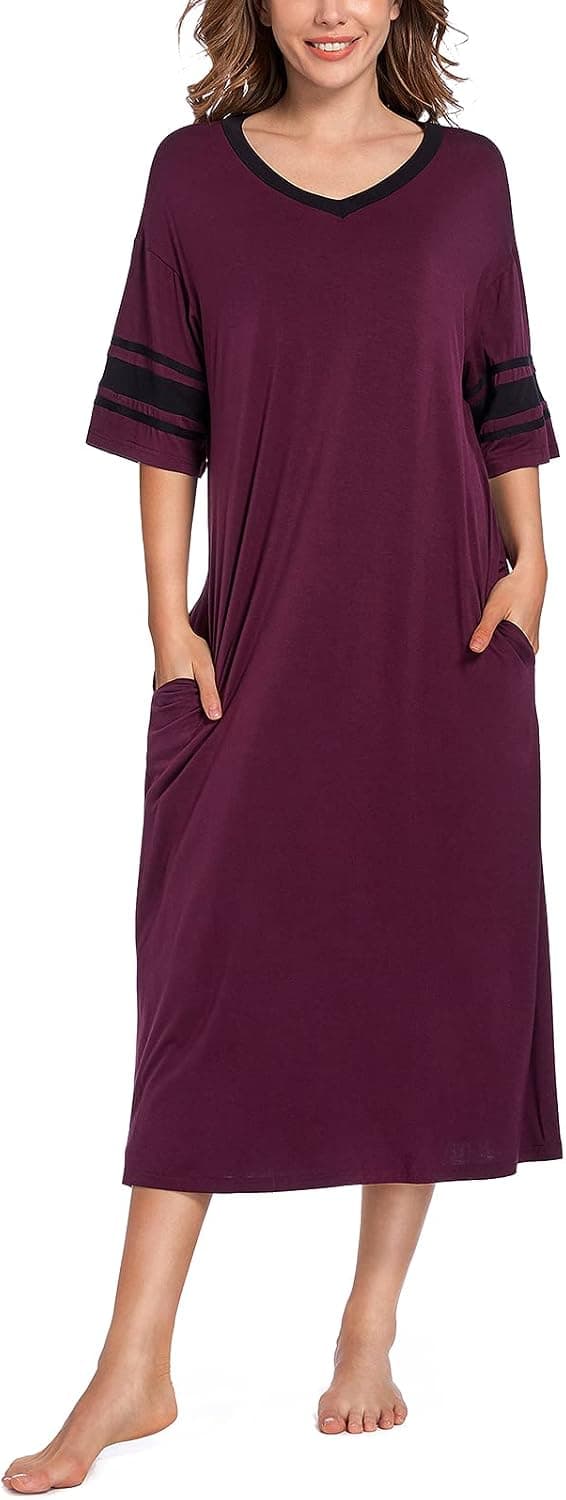 Pajamas for Women Classic Short Sleeve Sleepwear Set Button Down Nightwear Soft Pjs Sets for Women