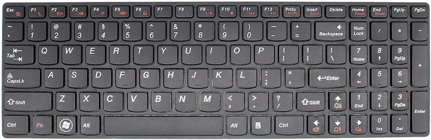 YEECHUN New Black Laptop US Keyboard for IBM Lenovo Ideapad Z560A Z565 Z565A G770 G770A G780 Series Replacement Part Number 25-010793 V-117020CS1-US