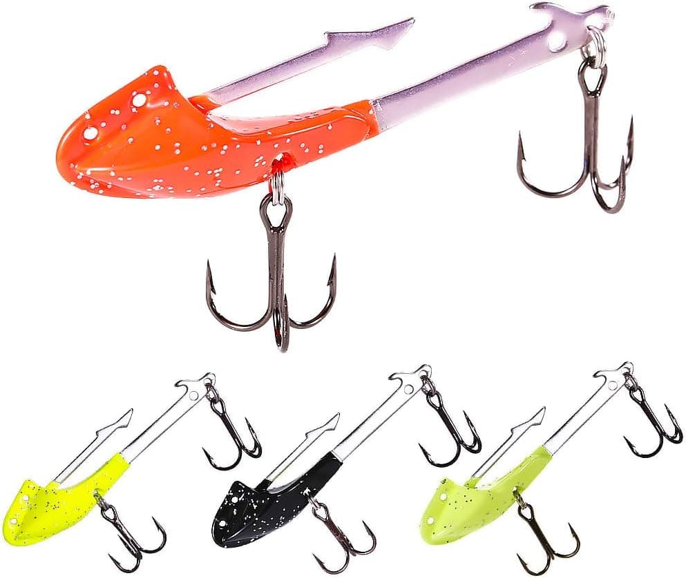SUNMILE Fishing Jig Head with VMC or MUSTAD Hook,Jig Hooks Set for Soft Bait Lure Freshwater Saltwater