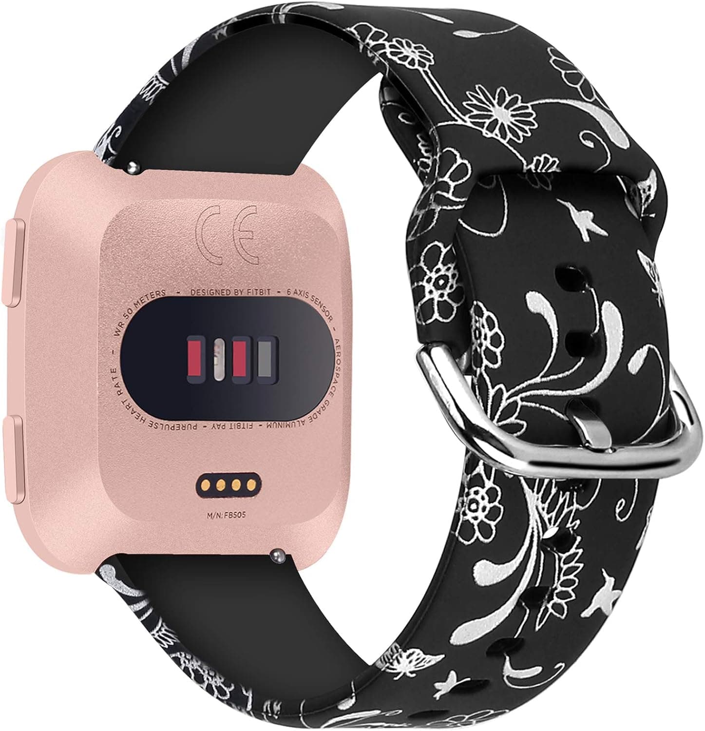 Veiai Sport Bands Compatible with Fitbit Versa/Versa Lite/Versa SE/Versa 2,Soft Rubber Wristbands Versa Accessories (Colors-05)