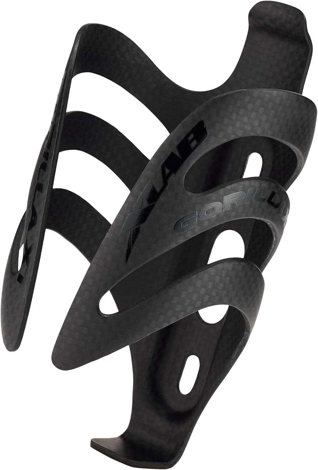 XLAB Gorilla XT Carbon Water Bottle Cage for Triathlon and Road Bikes 14 pounds of Grip Force – Matte Black