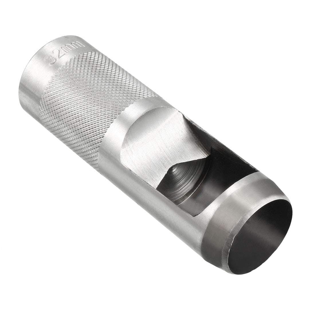 uxcell Round Steel Leather Craft Hollow Hole Punch 32mm for Leather Belt Watch Band Gasket