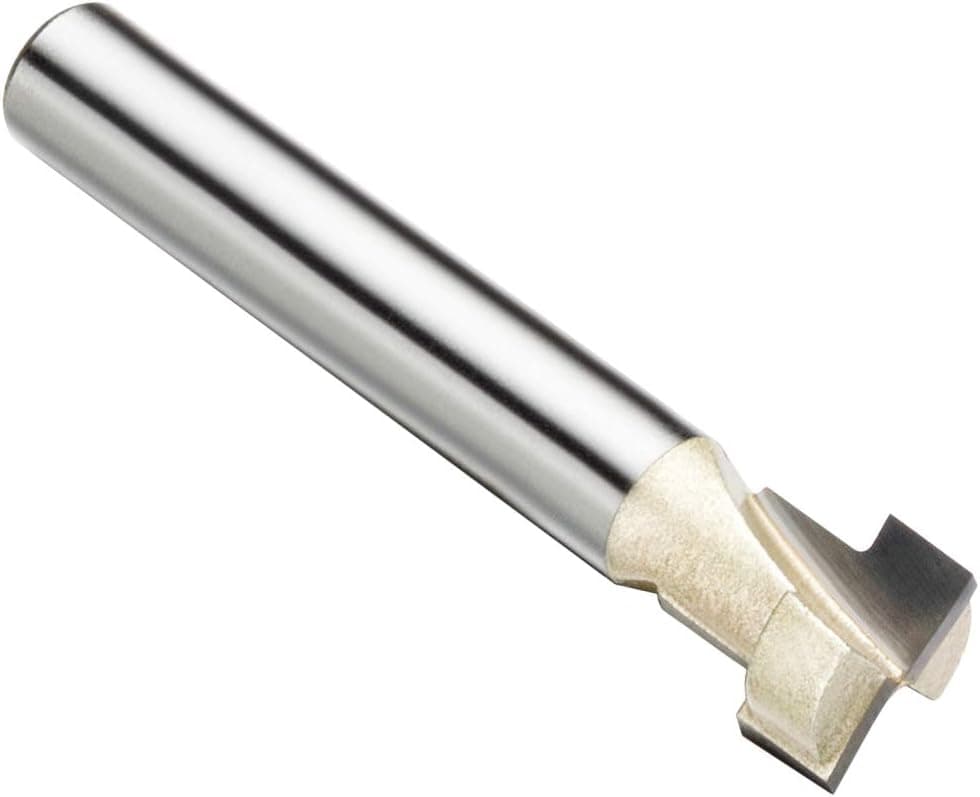 uxcell 1/4-Inch Shank 3/8-Inch Cutting Carbide Keyhole Slot Router Bit with 3/8-Inch Cutting Length