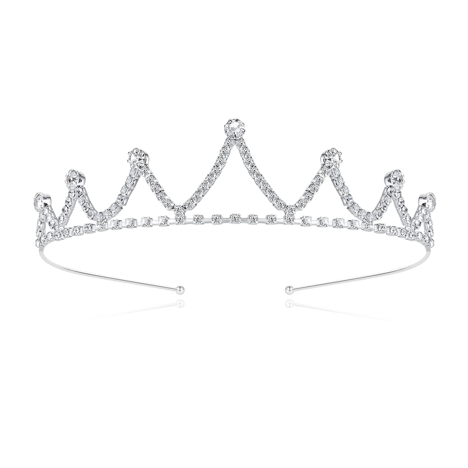 Lovelyshop Girls Royal Rhinestone Tiara for Birthday Princess Party