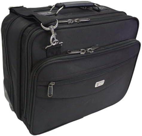 Western Pack Data Mover Wheeled Laptop Filer Briefcase (Black)