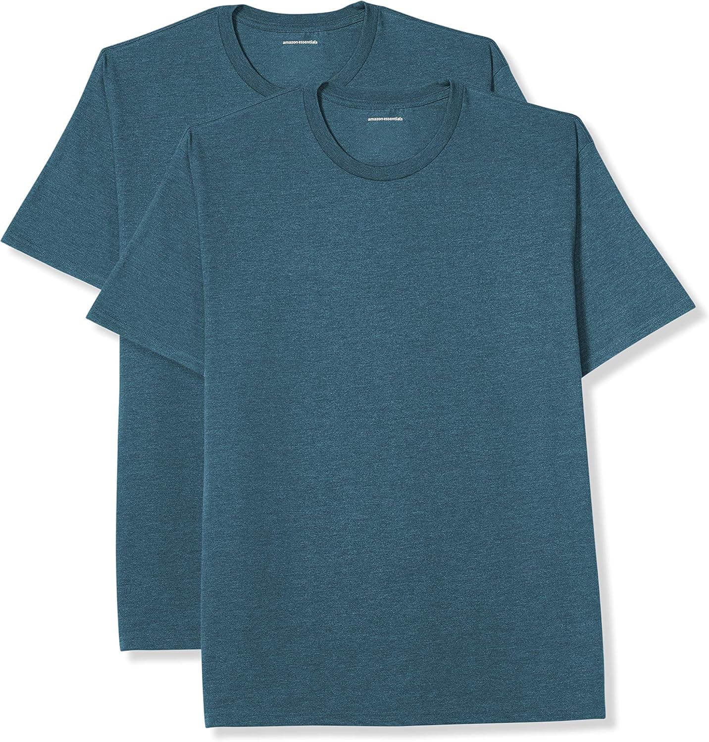 Amazon Essentials Men's Big & Tall 2-pack Short-sleeve Crewneck T-shirt Fit By Dxl