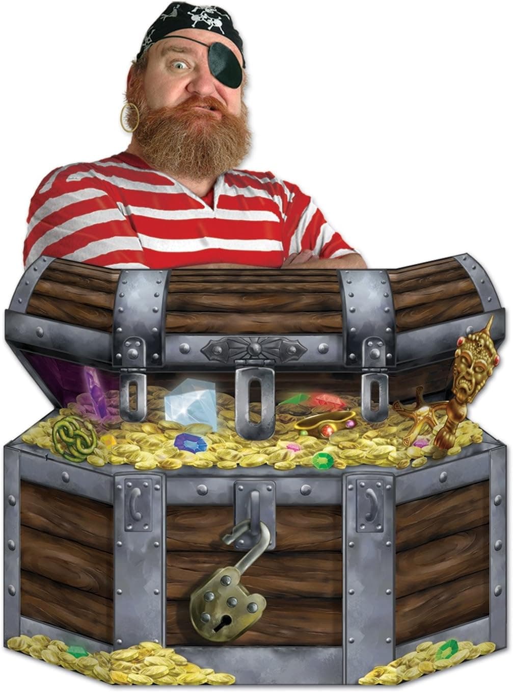 Treasure Chest Stand-Up Party Accessory (1 count) (1/Pkg)