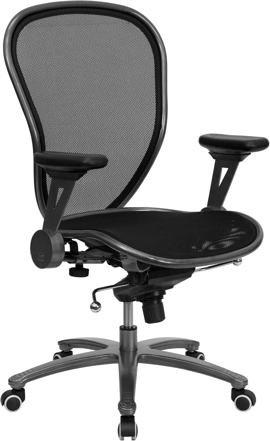 Flash Furniture High Back Professional Super Mesh Executive Swivel Office Chair with Solid Metal Construction and Silver Accents