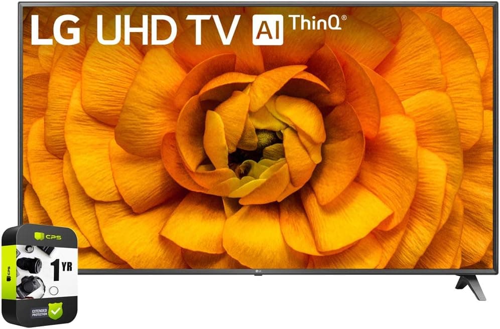 LG 86UN8570PUC 86 inch UHD 4K HDR AI Smart TV Bundle with 1 YR CPS Enhanced Protection Pack