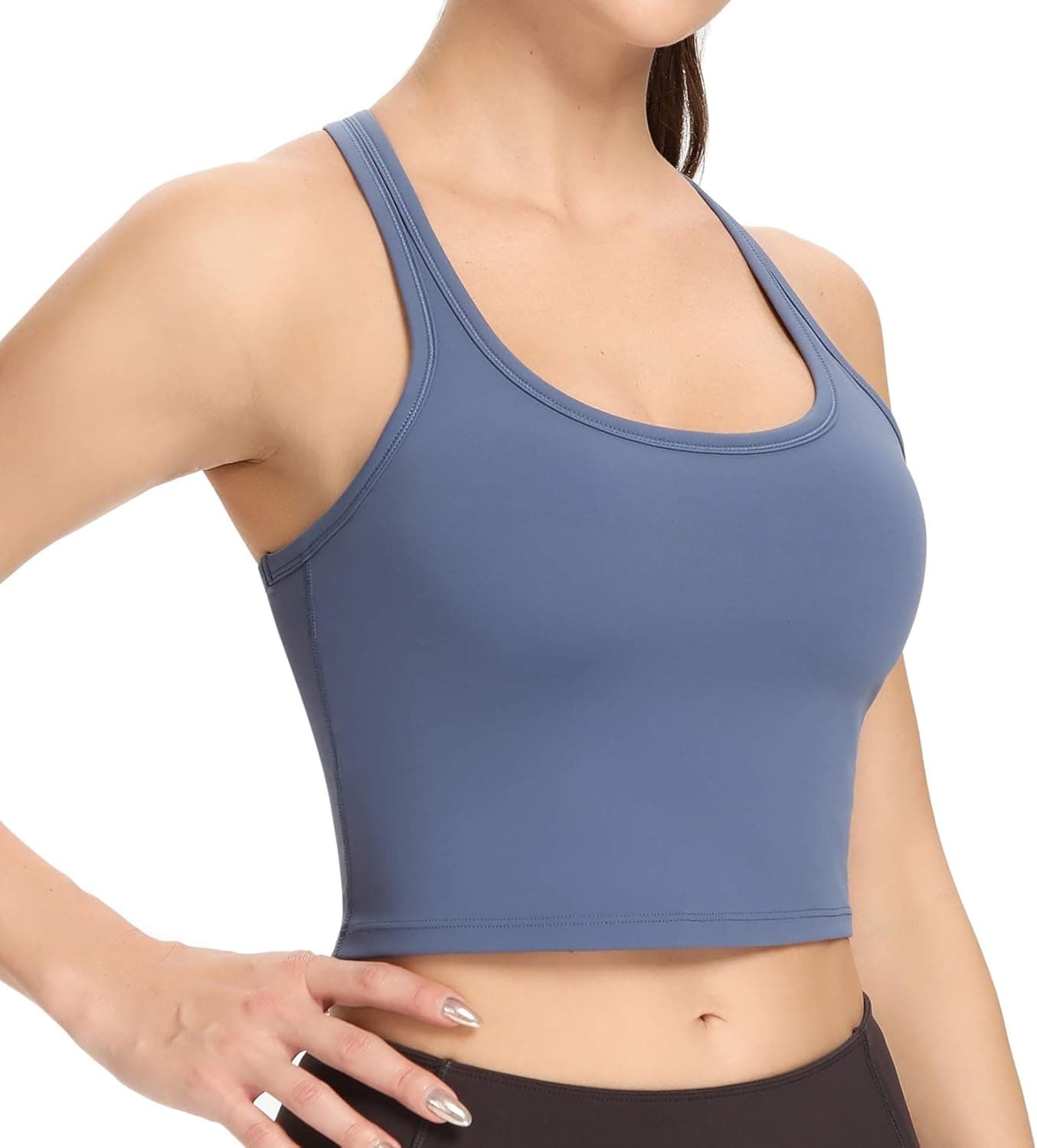 Nanomi Beauty Women Removable Padded Sports Bras Workout Running Yoga Tank Tops