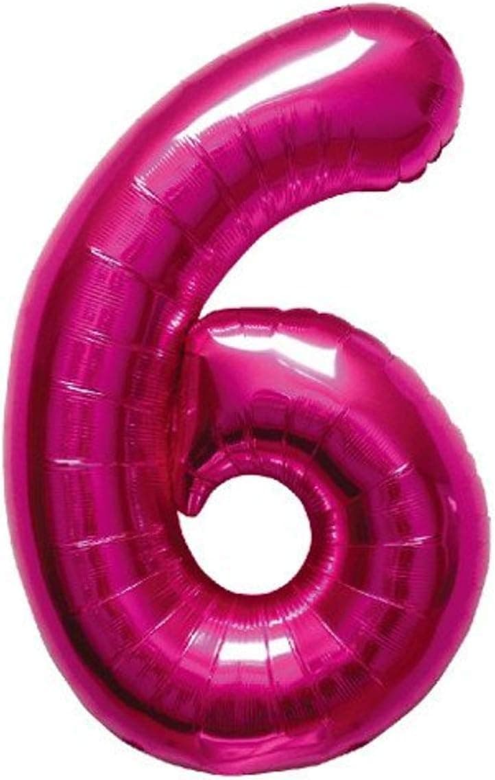 Northstar Number 6-Magenta, 34", Pink