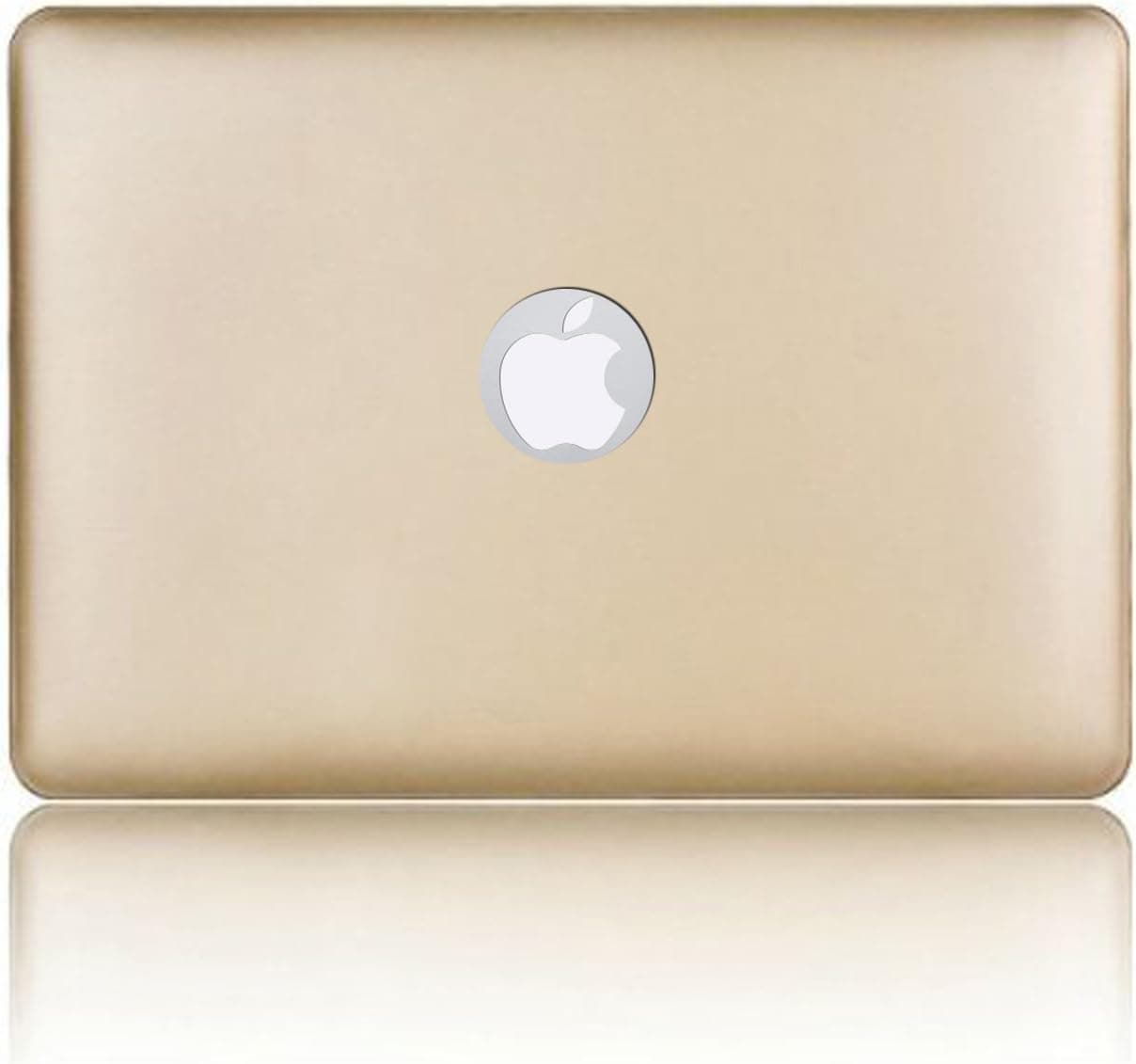 Dealgadgets Rubberized Frosted Matte Surface Hard Shell Case Cover for Macbook Air 13" 13.3" A1369 & A1466 (Gold(Case Only))