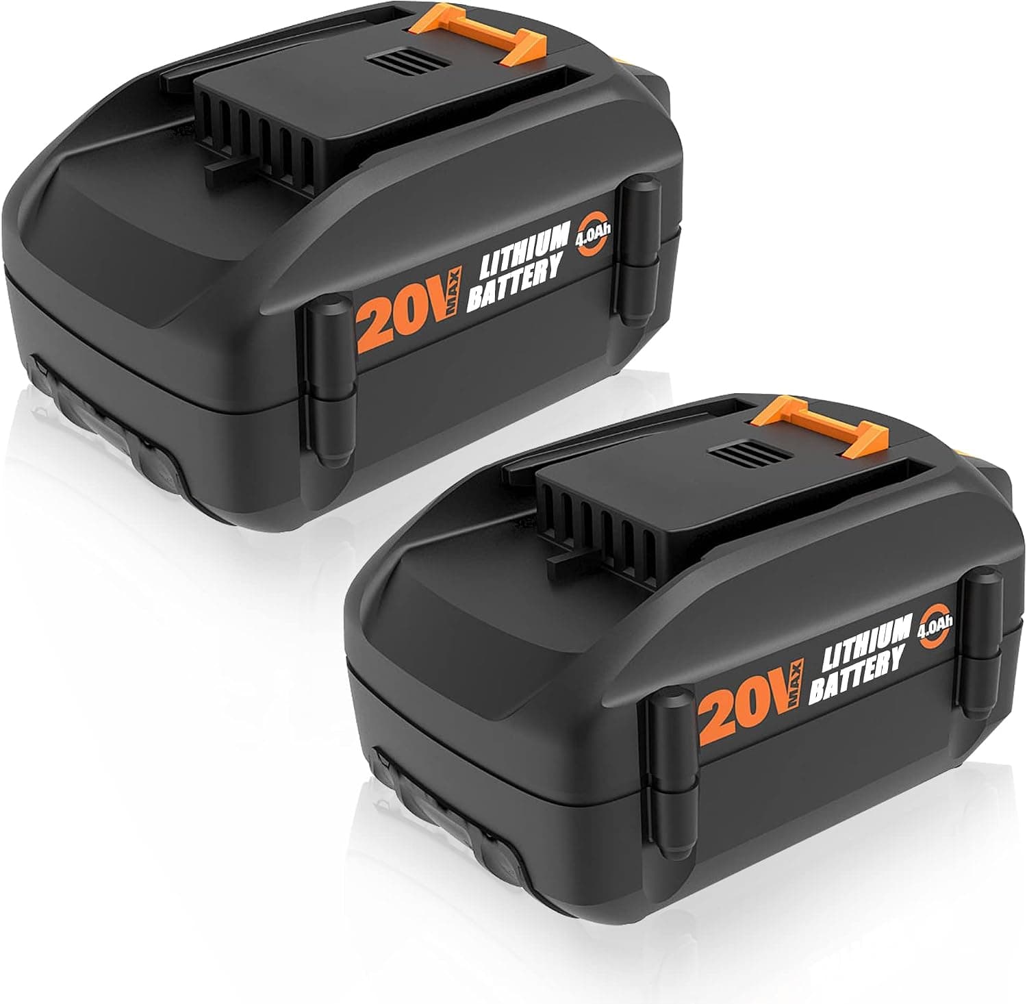 VANON 2Pack WA3520 4.0Ah 20V Replacement Battery for Worx 20Volt Battery Lithium WA3520, WA3525 WG151s, WG155s, WG251s, WG255s, WG540s, WG545s, WG890, WG891