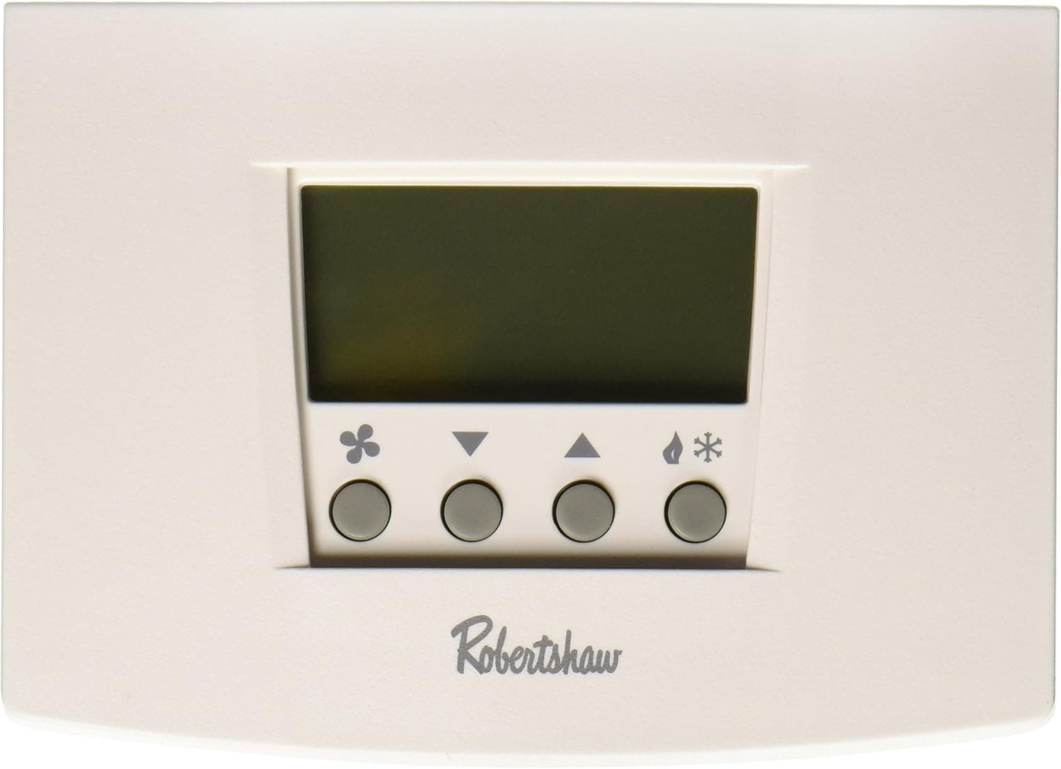 Robertshaw RS6220 2 Heat/2 Cool Digital 7 Day Programmable Thermostat Heat Pump, Single Stage