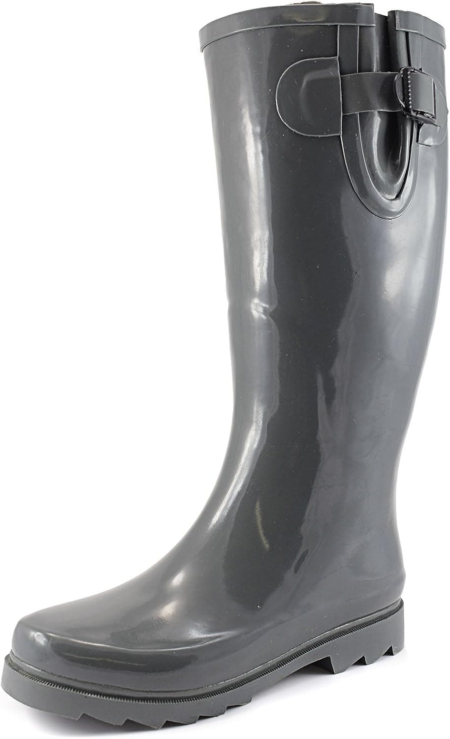 Women's Puddles Rain and Snow Boot Multi Color Mid Calf Knee High Waterproof Rainboots