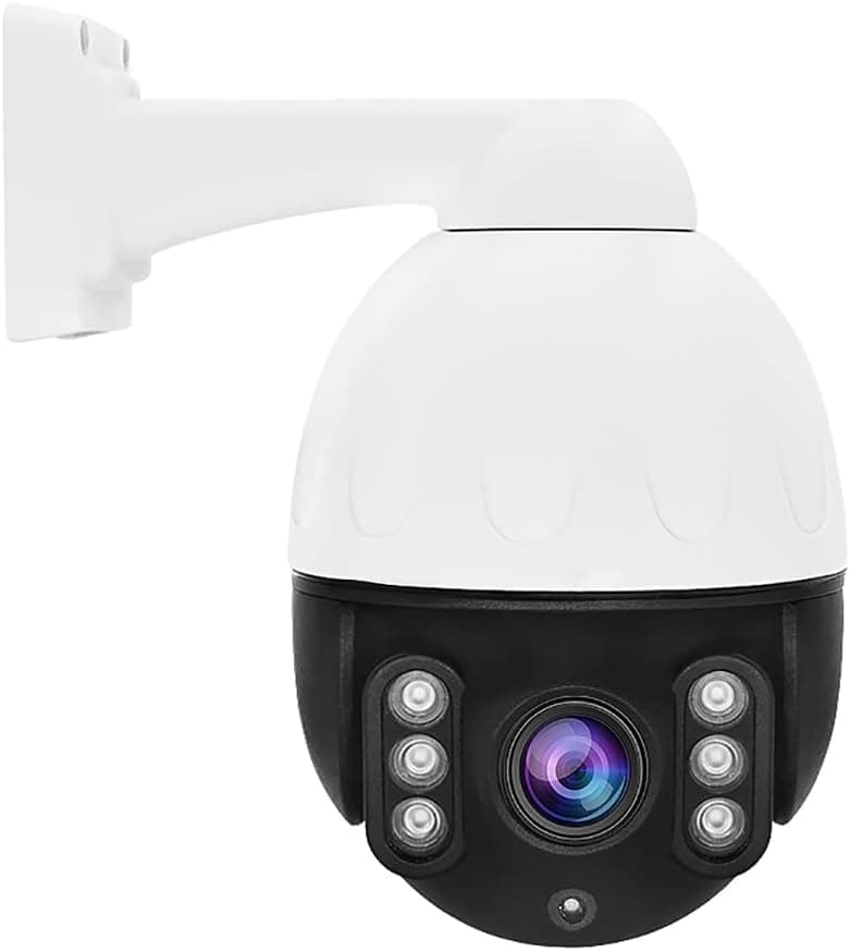 YoLuKe 5MP PTZ POE Camera Outdoor,5X Optical Zoom IP Camera with Two Way Audio/IR Night Vision/Human Detection/SD Card Slot/IP66 Waterproof