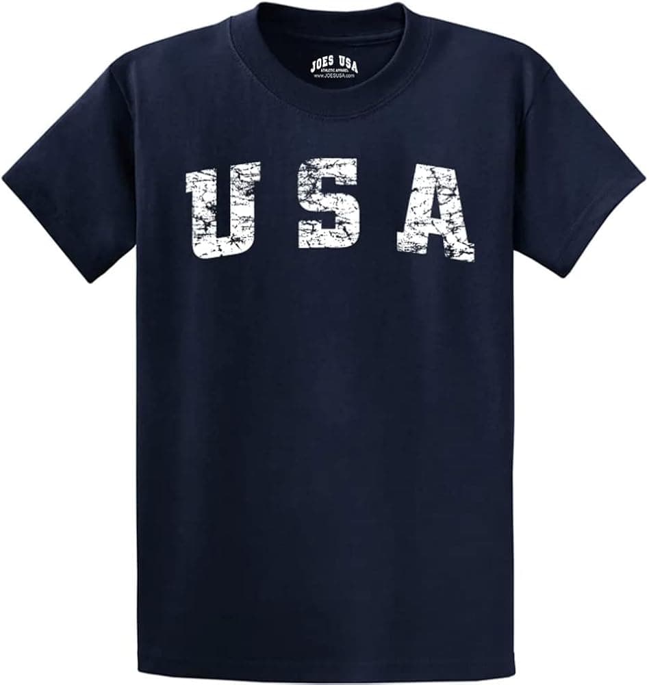 Vintage USA Logo Tees in 42 Colors and Regular, Big and Tall Sizes