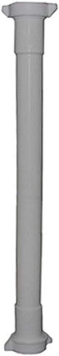 LASCO 03-4347 White Plastic Tubular 1-1/4-Inch by 16-Inch Double Slip Joint Extension with Nut and Washer