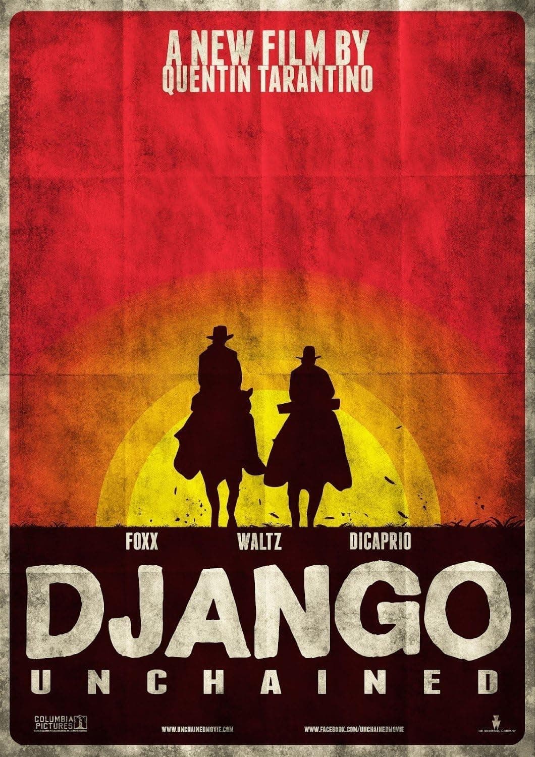 Django Unchained (2012) - Sunset - Movie Poster Reprint 13" x 19" Borderless