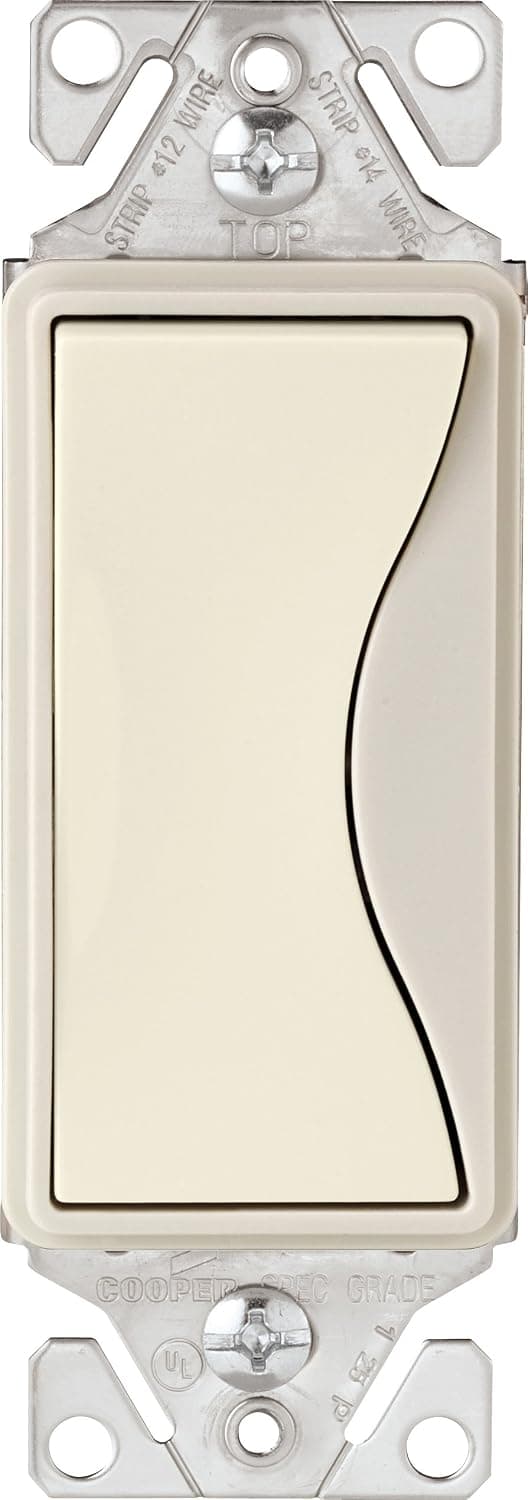 EATON 9503DS Core Aspire Rocker Switch, 120/277 Vac, 15 A, 3 Position