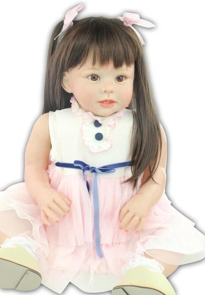 TERABITHIA 28" Soft Lifelike Change Clothes Reborn Baby Girl Dolls