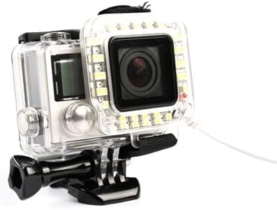 USB 20 LED Ring Shooting Night Flash Light for GoPro Hero 3+, Hero 3 Plus, Hero 4 Camera Standard Waterproof Housing